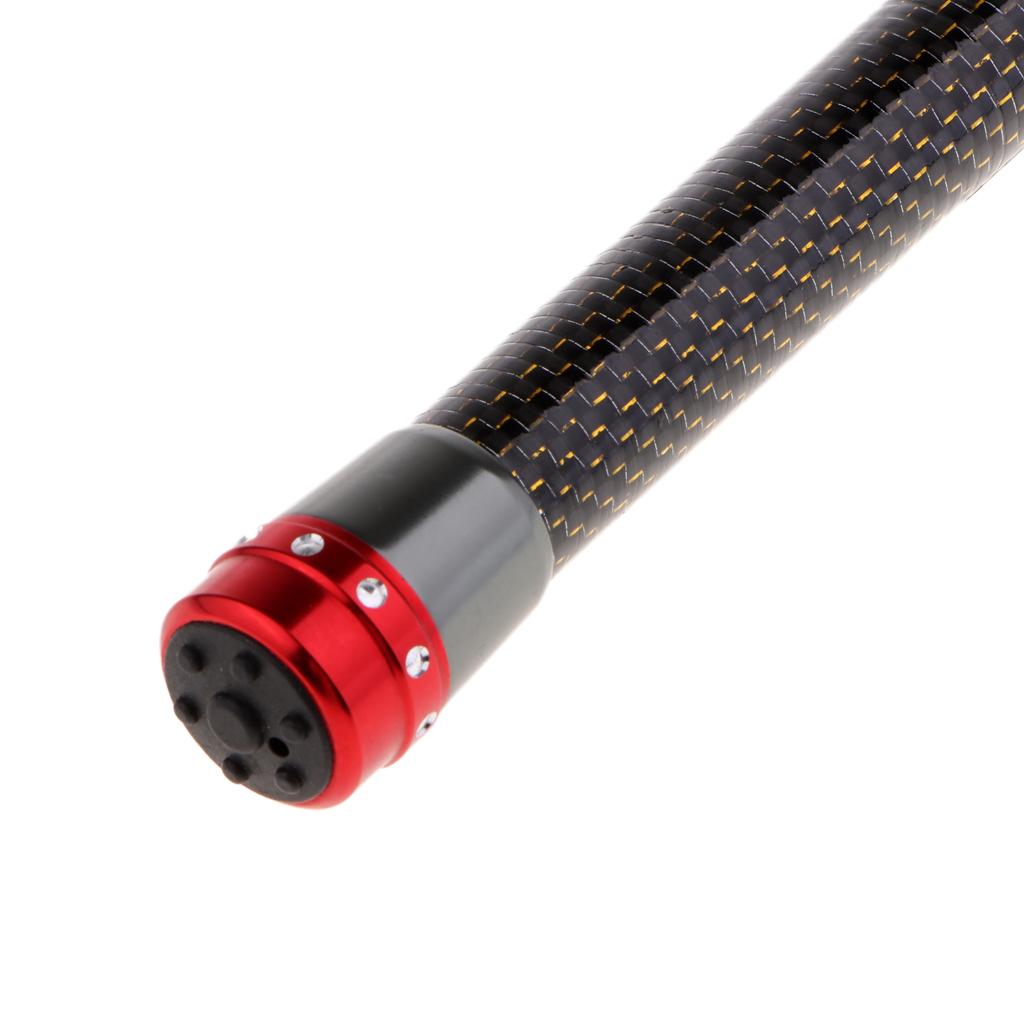 Fishing Rod Ultralight Carbon Fiber Telescopic Portable Spinning Pole 2.4m