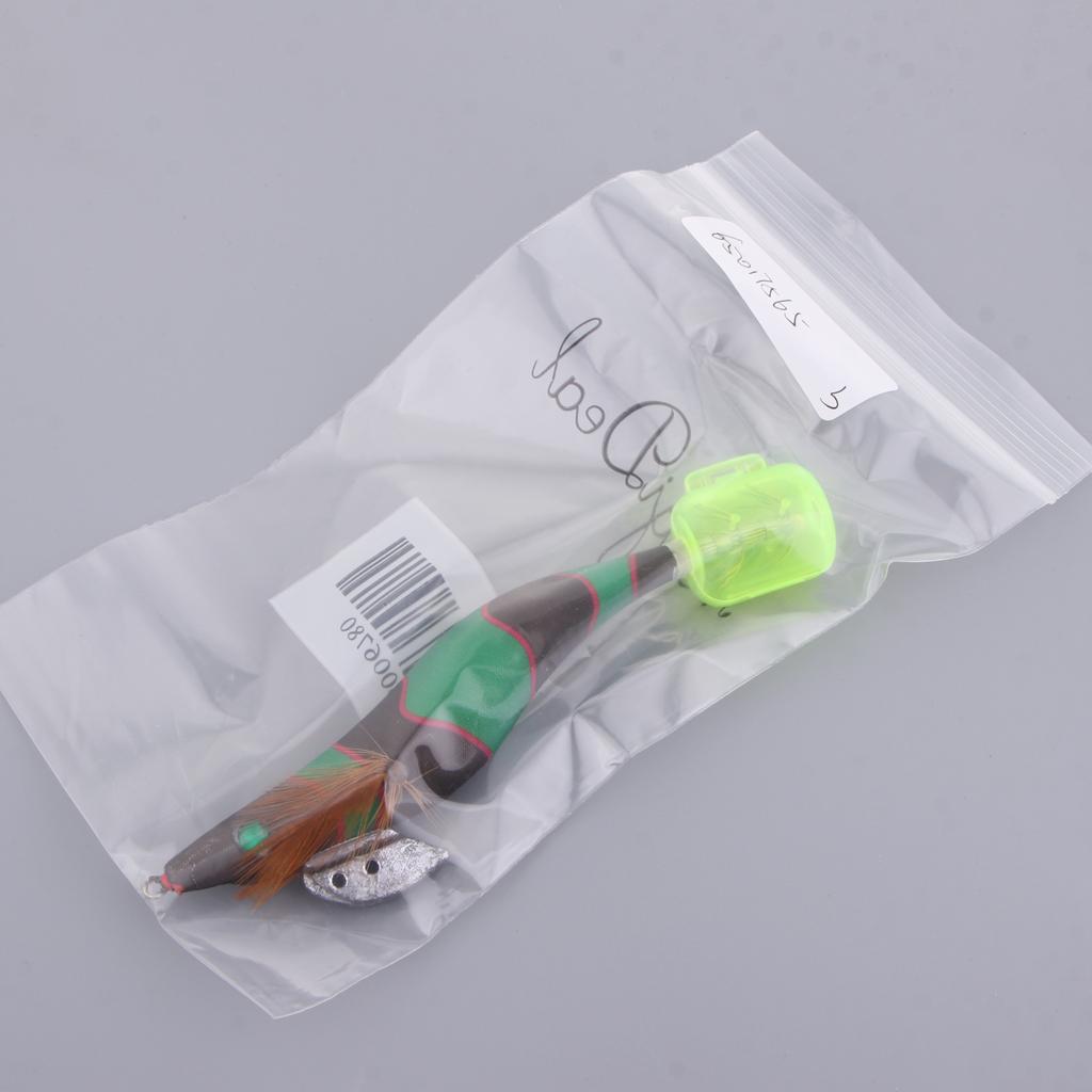 3.5# Squid Jigs Luminous Fishing Lures Artificial Baits Shrimp Color C