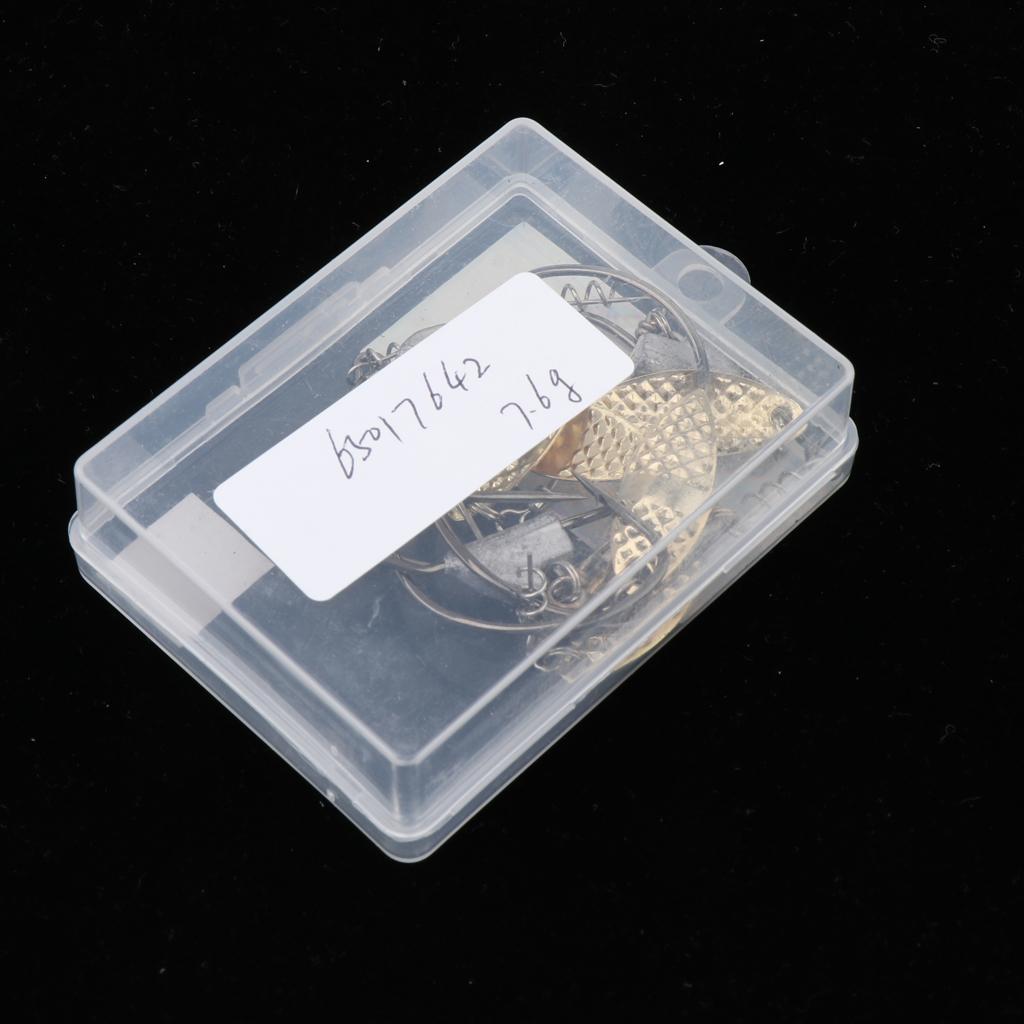 5pcs Weighted Fishing Hooks with Lead Spoon Spring for Swimbaits 7.6g
