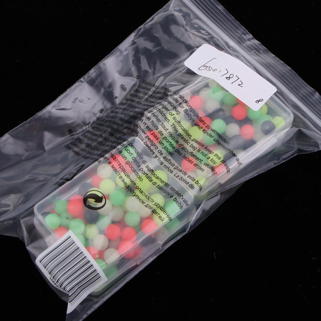 4x200pcs Fishing Beads Carp Fishing Rigs Making Beads Terminal Tackle 8mm