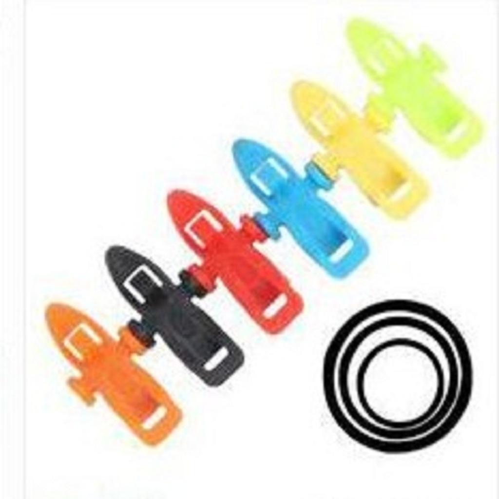 3pcs Fishing Rod Pole Hook Keepers Lure Spoon Bait Holder Black+Blue+Green