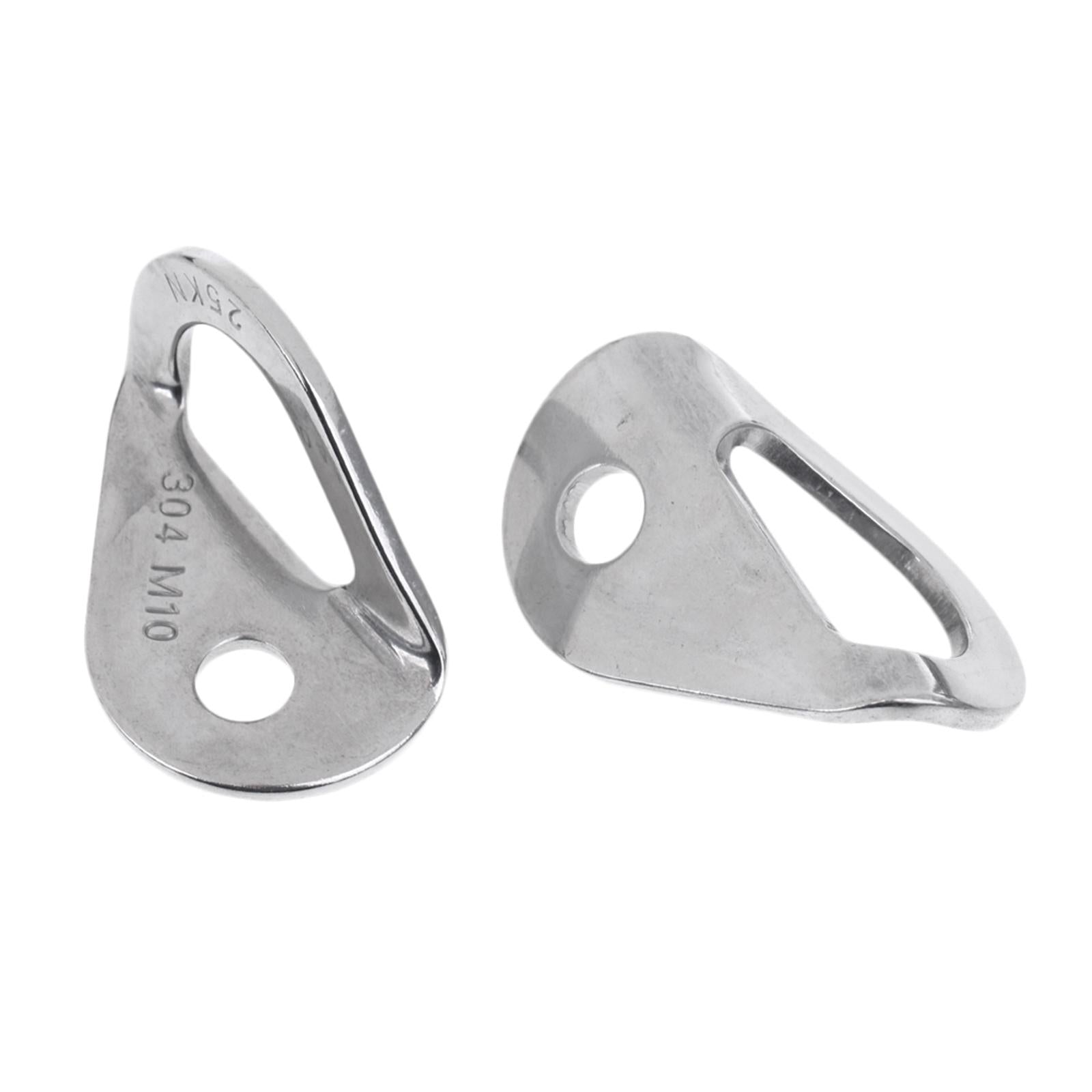 10x 10mm Rock Climbing 25KN Anchor Bolt Hanger Plate Stainless Steel