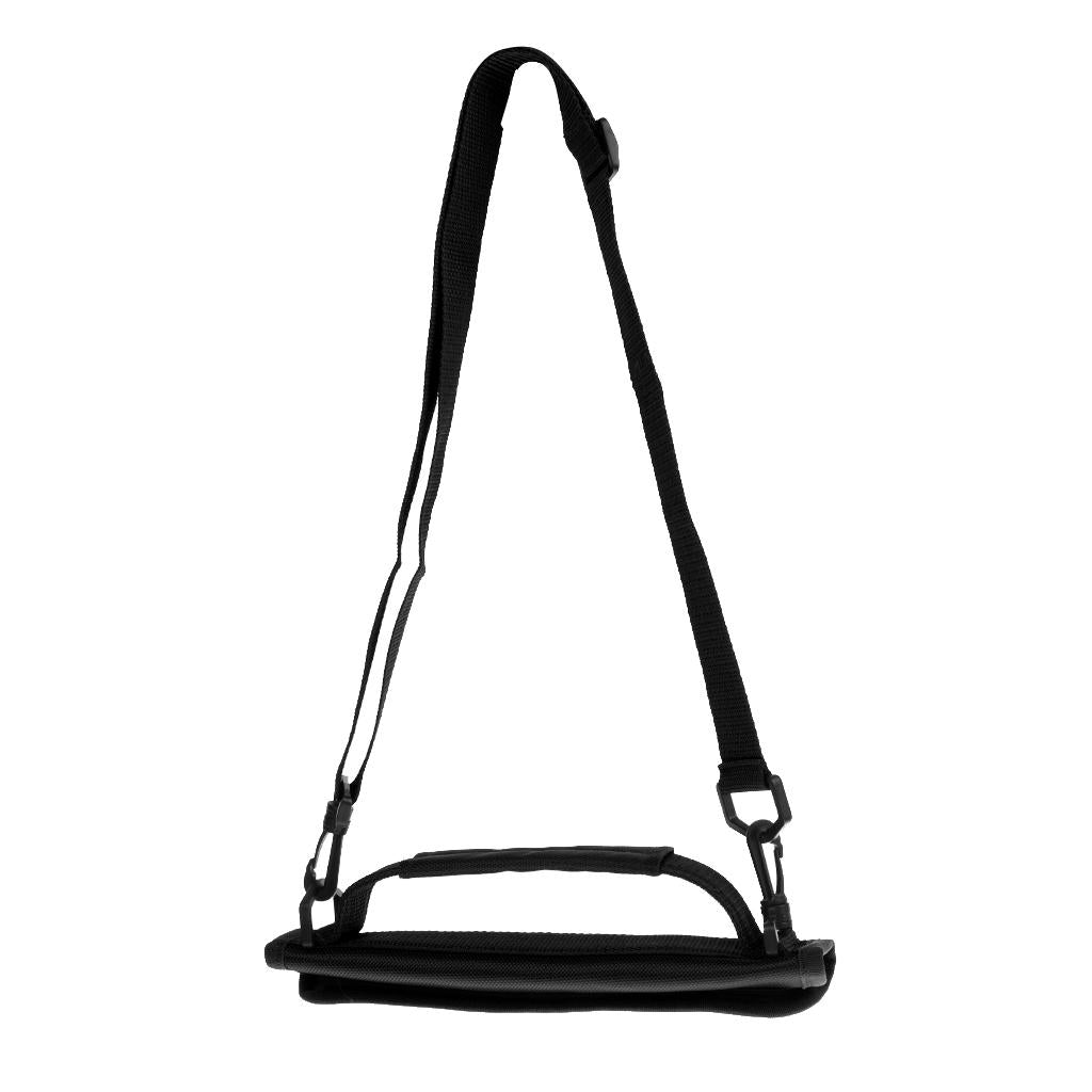 Portable Durable Caddy Golf Club Carrier Bag with Shoulder Belt Black