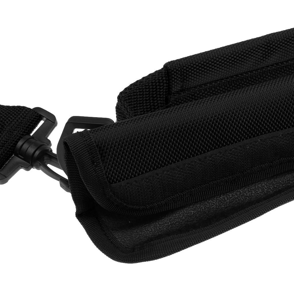 Portable Durable Caddy Golf Club Carrier Bag with Shoulder Belt Black