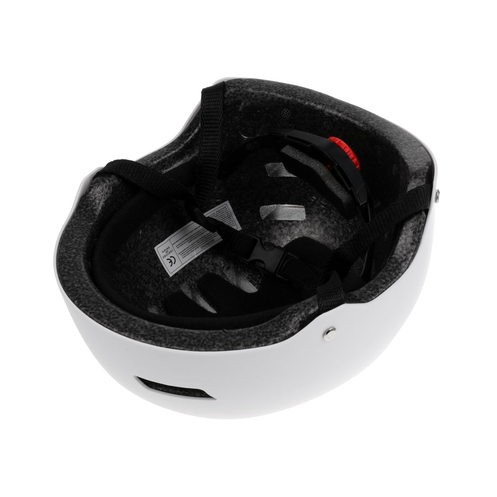Cycling Skateboard Helmet Skated Scooter Hard Cap -CE Approved bright white