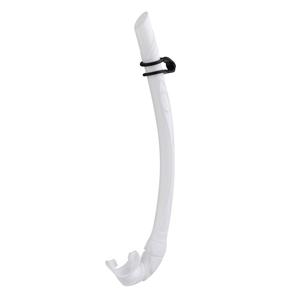 Silicone Roll Up Wet Snorkel for Underwater Scuba Diving Snorkeling white