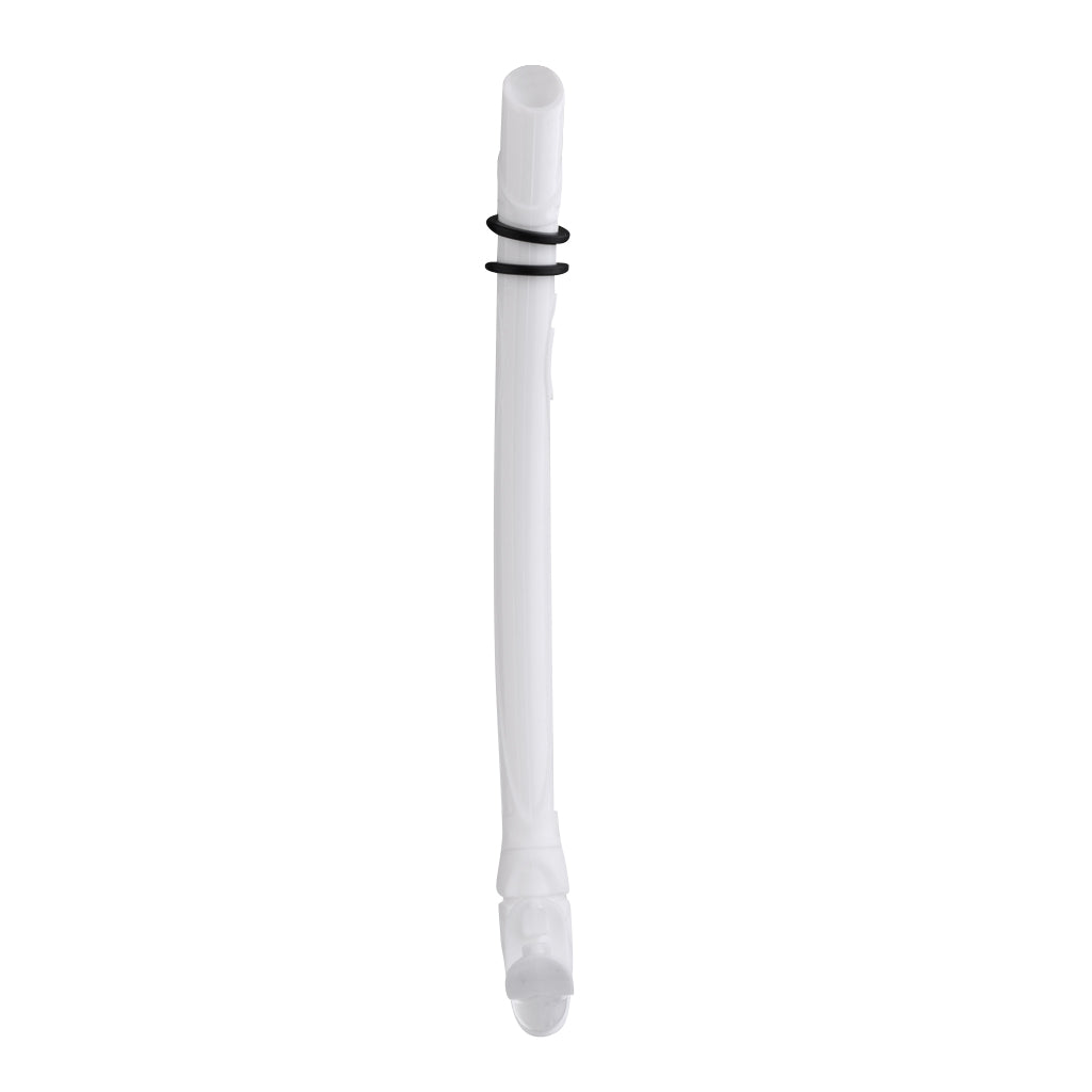 Silicone Roll Up Wet Snorkel for Underwater Scuba Diving Snorkeling white