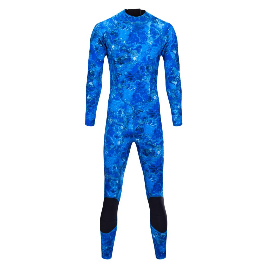 3mm Neoprene Men Wetsuit Scuba Diving Surfing Back Zip Warm Full Suit M