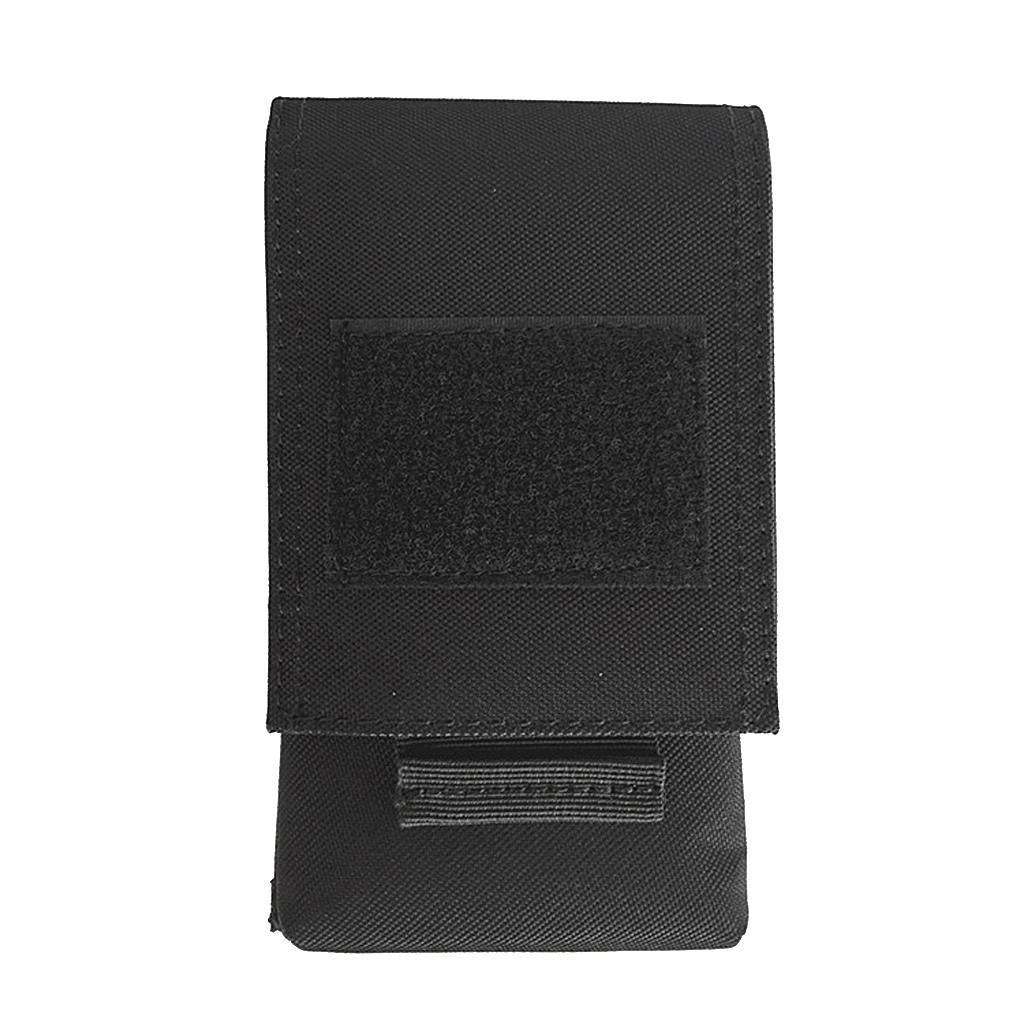 Universial Outdoor MOLLE Cell Phone Pouch Case Belt Bag for Smartphone Black