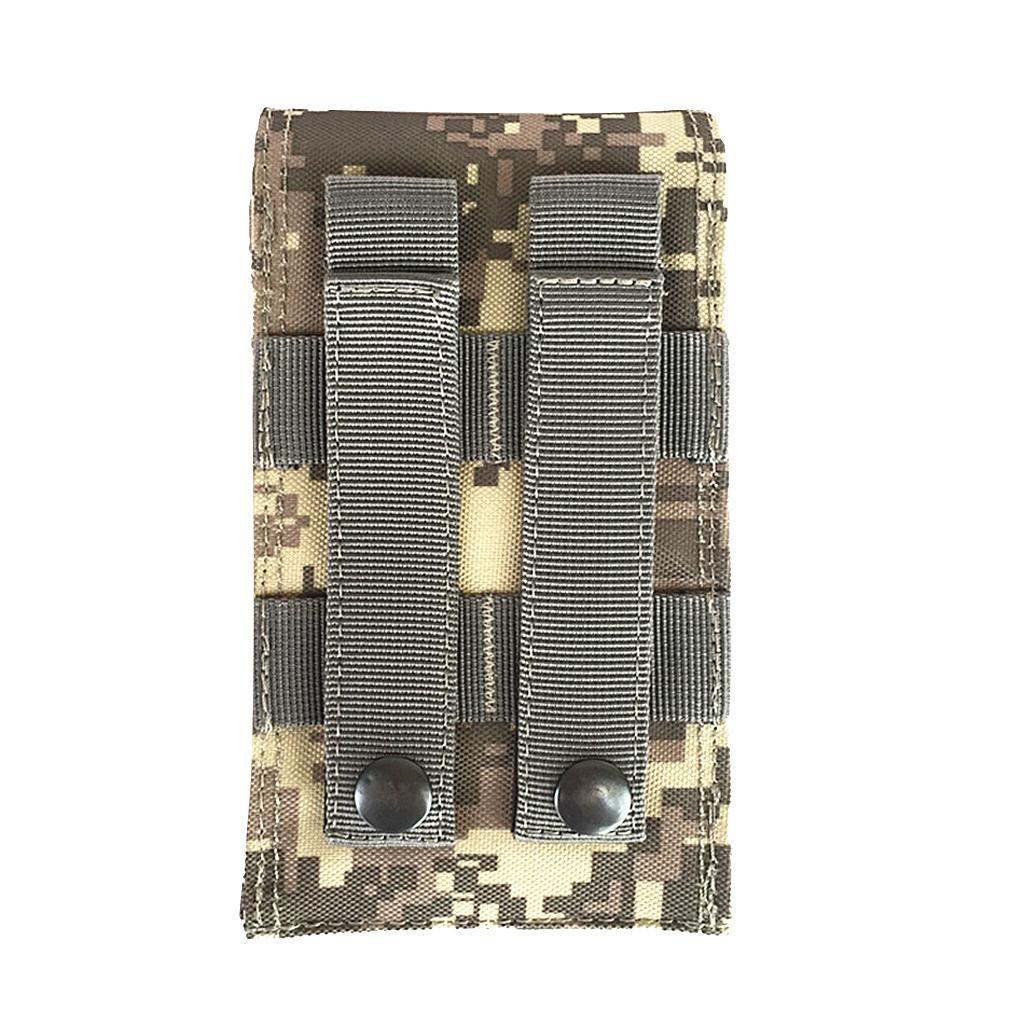 Universial Outdoor MOLLE Cell Phone Pouch Case Belt Bag for Smartphone ACU