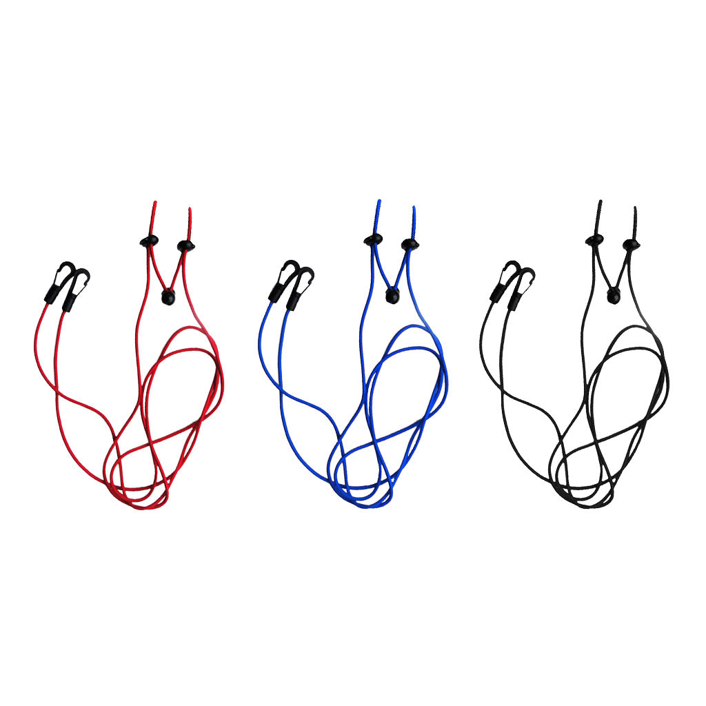 2 Pieces 1.2m 4mm Kayak Paddle Leash Bungee Fishing Rod Lanyard red