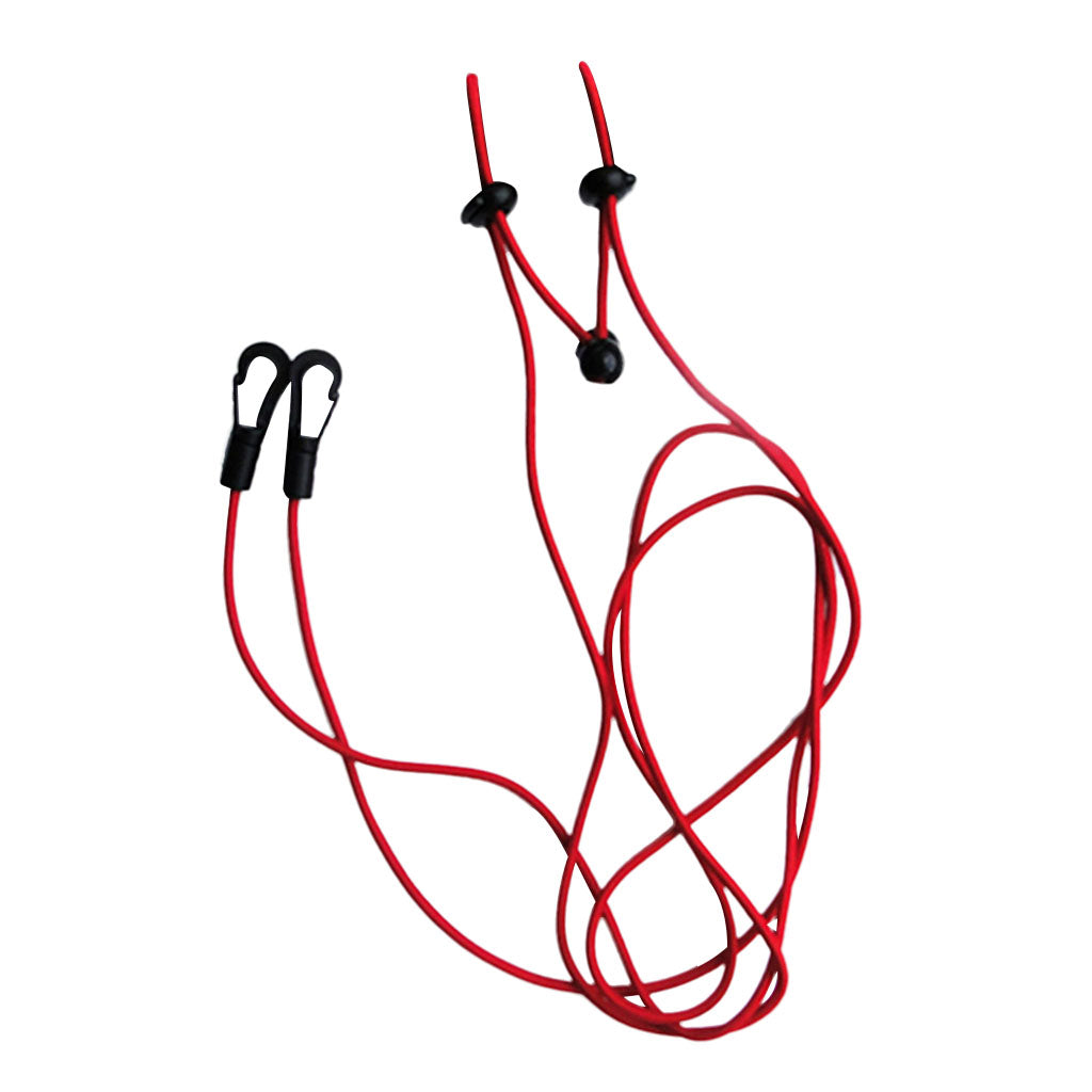 2 Pieces 1.2m 4mm Kayak Paddle Leash Bungee Fishing Rod Lanyard red