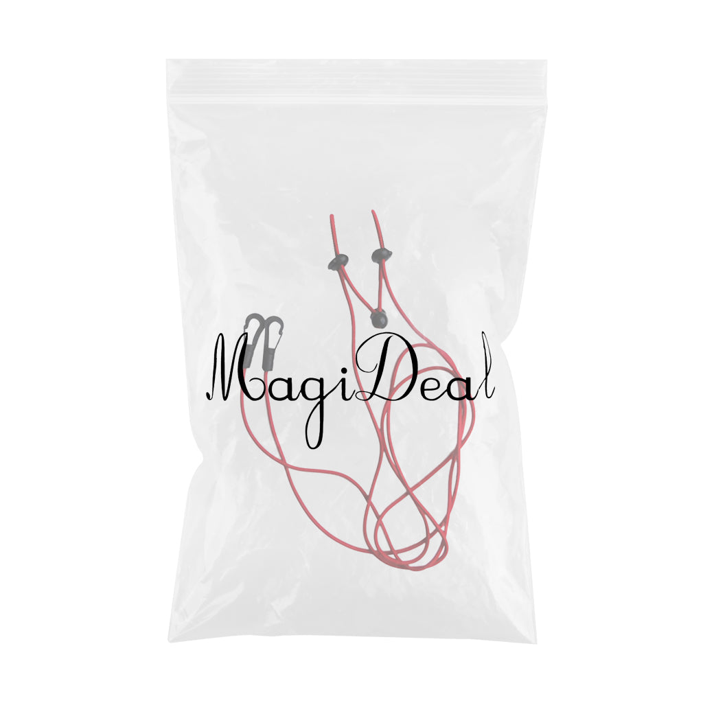 2 Pieces 1.2m 4mm Kayak Paddle Leash Bungee Fishing Rod Lanyard red