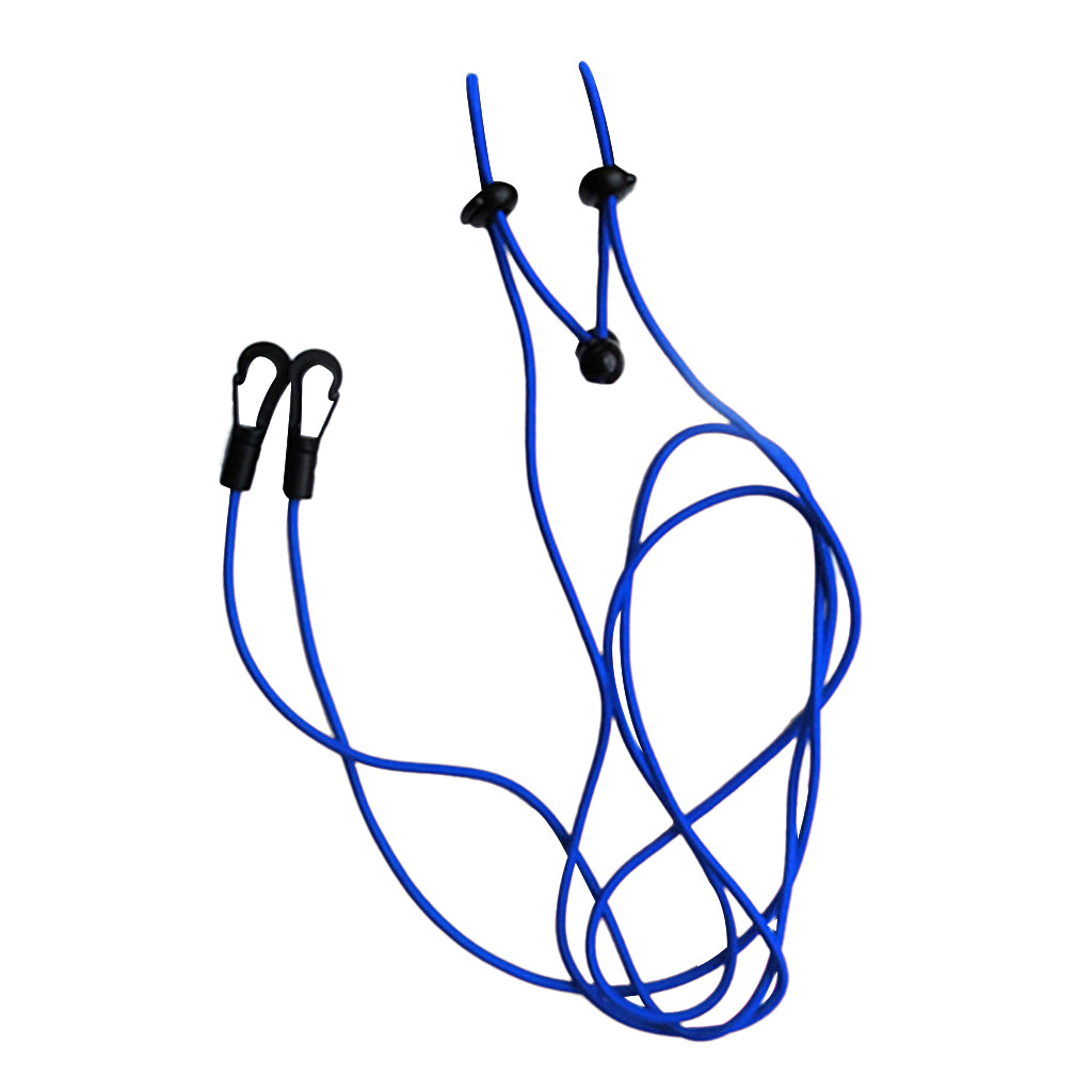 2 Pieces 1.2m 4mm Kayak Paddle Leash Bungee Fishing Rod Lanyard blue