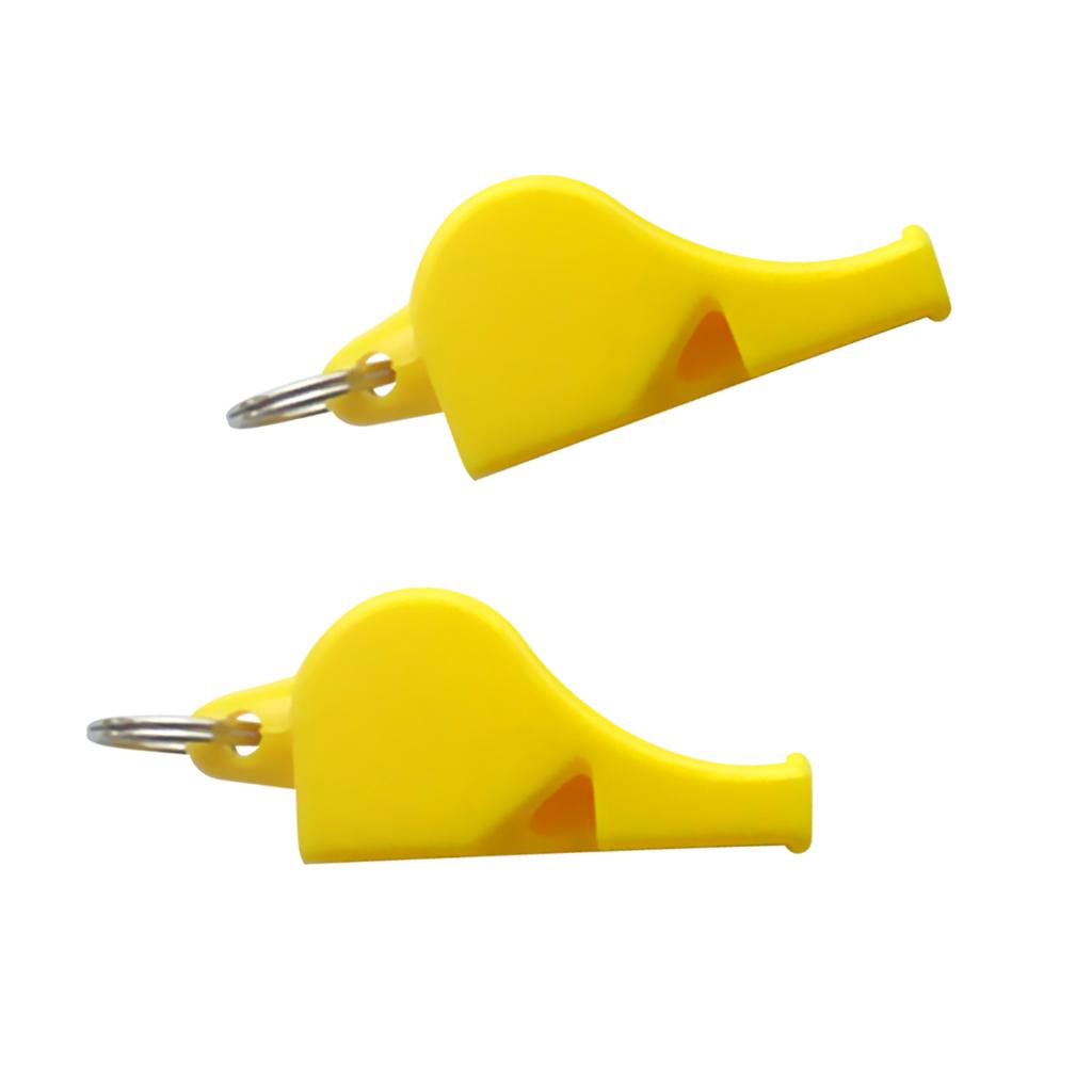 3xEmergency Survival Plastic Whistle Marine Safety Camping Boating yellow