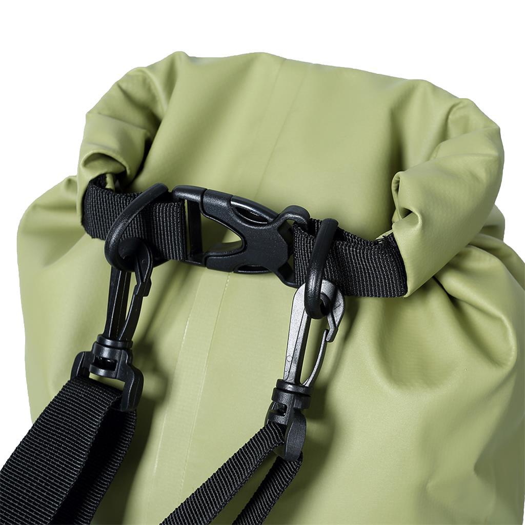 10L Waterproof Dry Bag Backpack for Beach Kayak Canoe Fishing Camping Green
