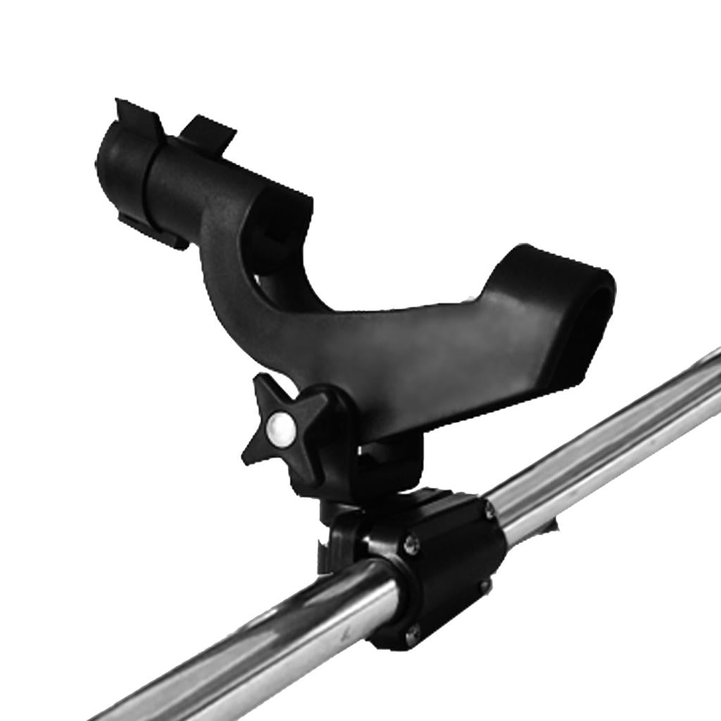 2 Pieces Boat Kayak Fishing Pole Rod Holder Side Rail Mount Rack Adjustable
