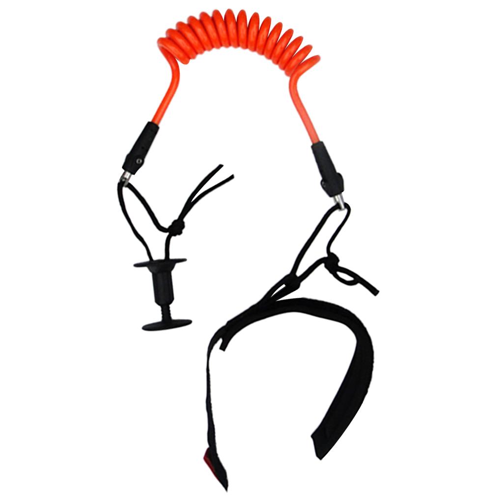Strong Orange 5.5mm Coiled Bodyboard Wrist Leash SUP Leash 4ft or 1.2m