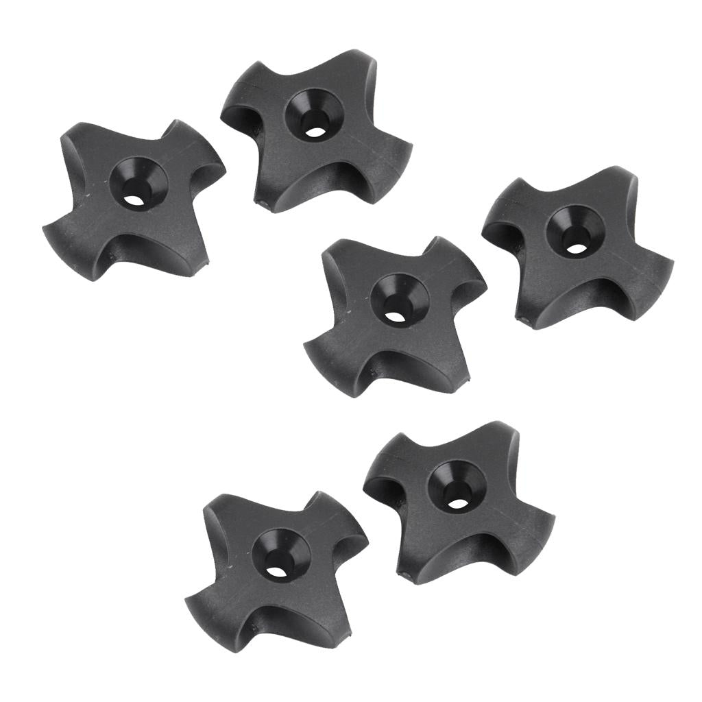 6 Pieces Black Nylon Deck Line Guide Canoe Marine Boat Kayak Fitting