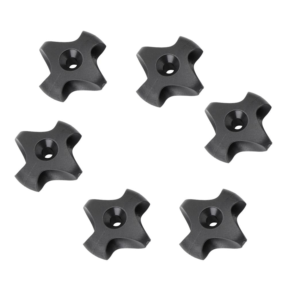6 Pieces Black Nylon Deck Line Guide Canoe Marine Boat Kayak Fitting