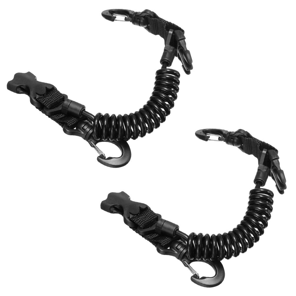 2 Pieces Scuba Diving Camera Lanyard with Quick Release Buckle and Clips