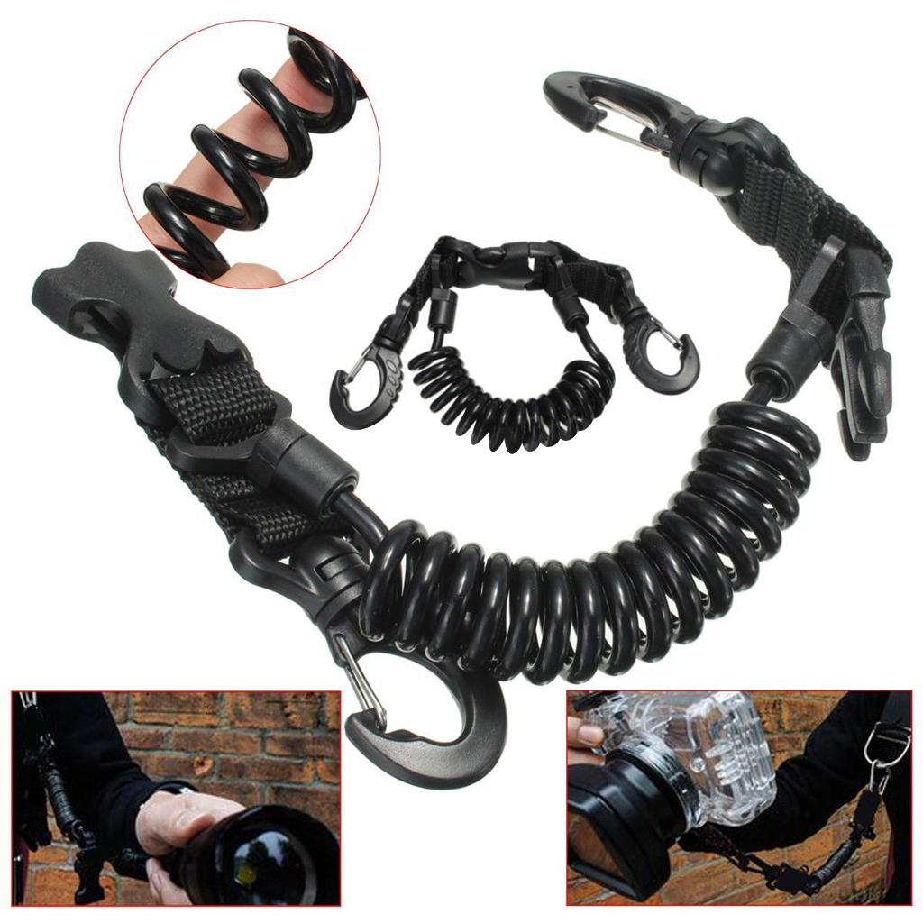 2 Pieces Scuba Diving Camera Lanyard with Quick Release Buckle and Clips