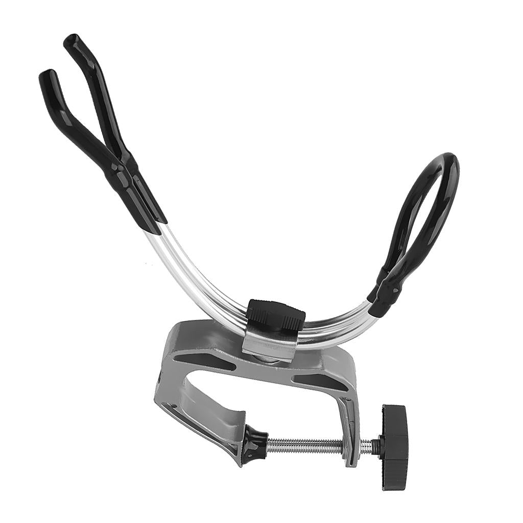 2 Pieces Heavy Duty Fishing Rod Pole Rest Boat Dock Clamp On Grip Holder