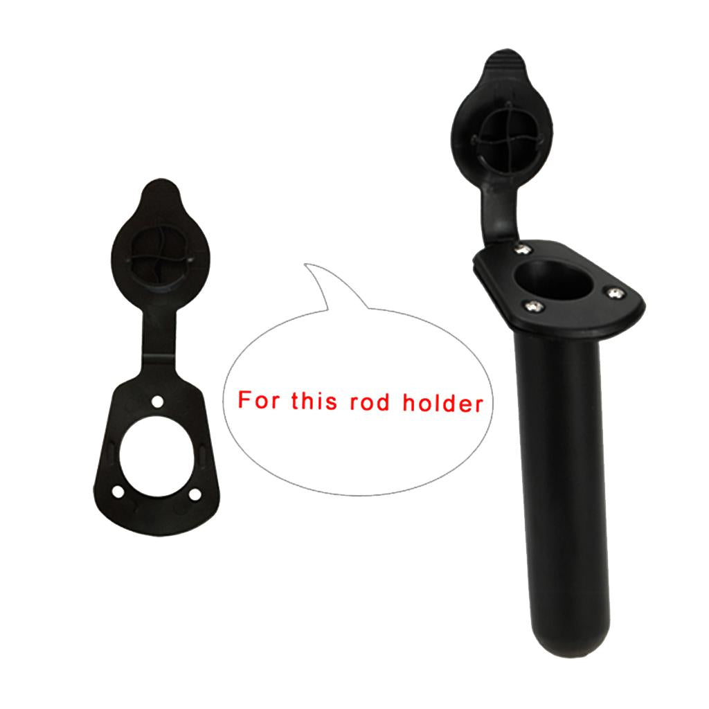 6 Pieces Cap and Gasket for Flush Mount Rod Holders Fishing Kayak Canoe Boat