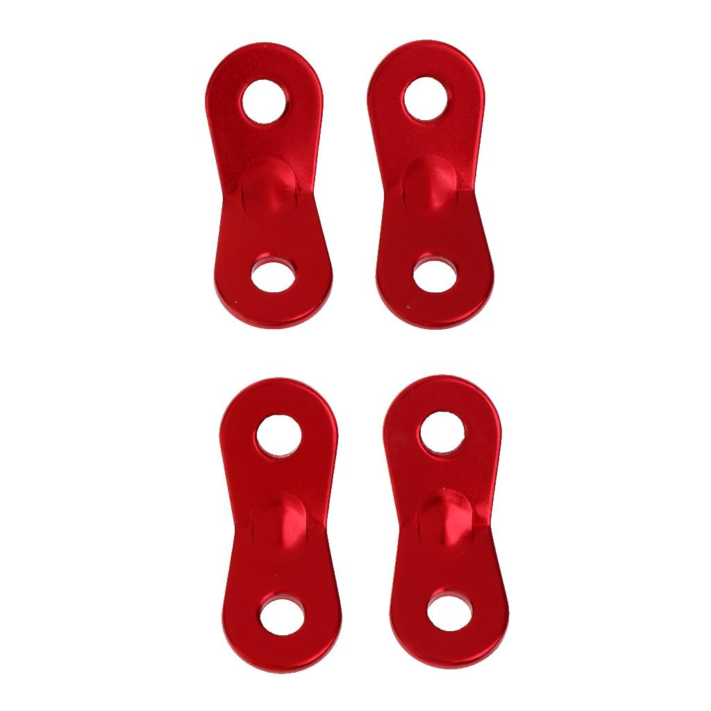 10 Pieces Tent Pegs & 4mm Reflective Guy Lines Cord Tensioner Pouch Set Blue