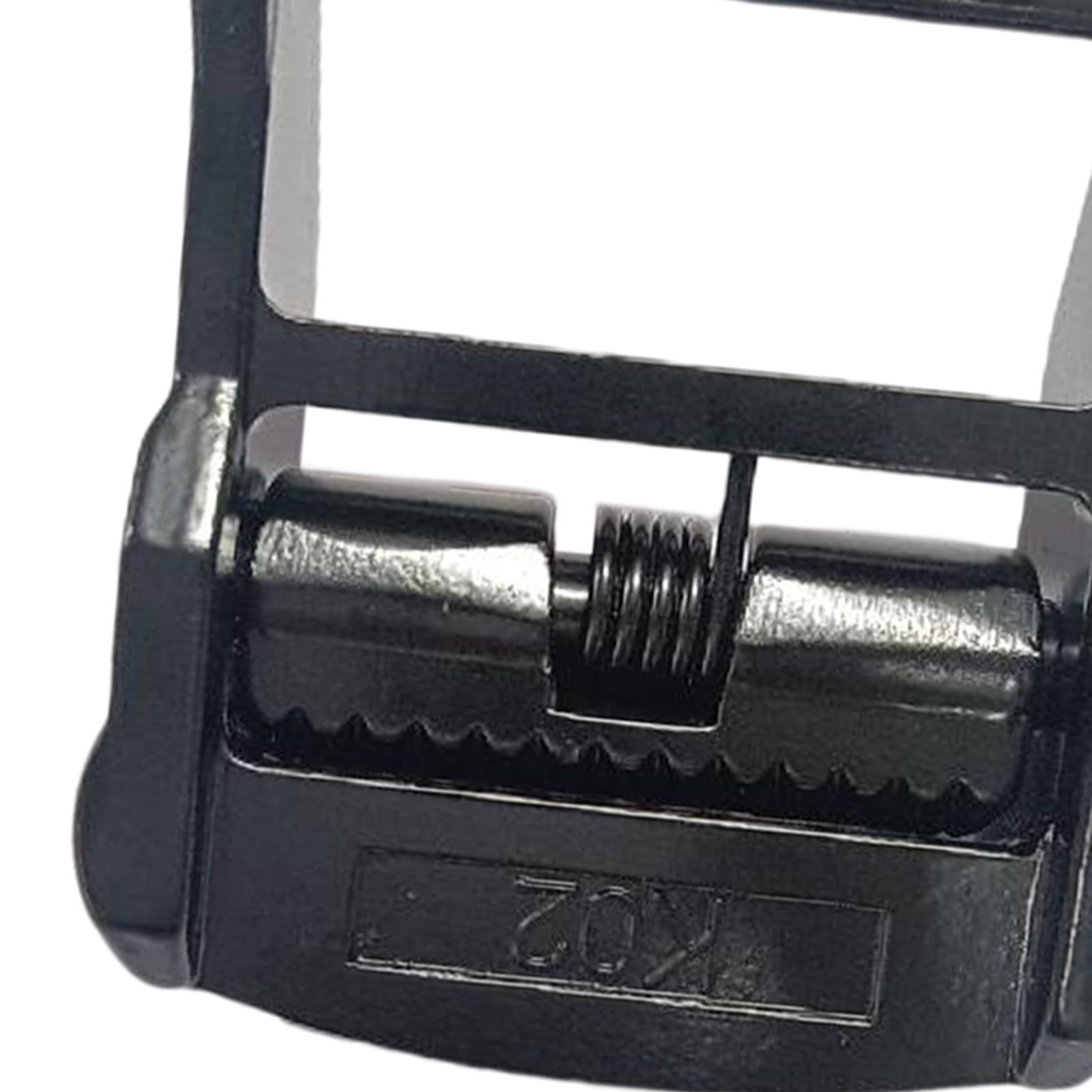 38mm Kayak Canoe Carrier Cam Buckle Toggle Clip Strap Webbing Buckle Black