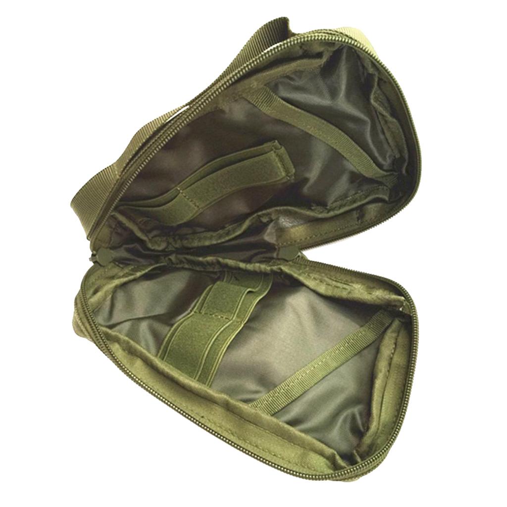 First Aid Kit Bag MOLLE Medic EMT Pouch Outdoor Travel Emergency Pack Green