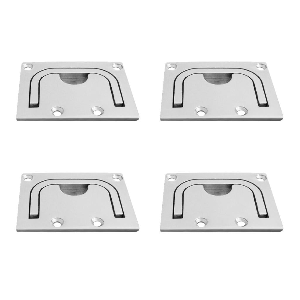 Boat Hatch Locker Lift/ Pull Ring Handle 316 Marine Stainless Steel 4pieces
