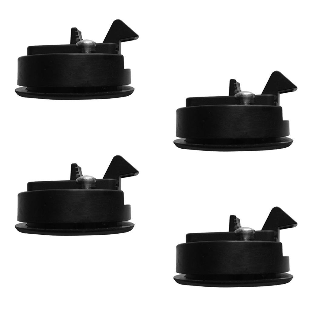 Black 2 Flush Pull Slam Latch for Marine Boat Hatch 1/4" Door Lock 4 Pcs"
