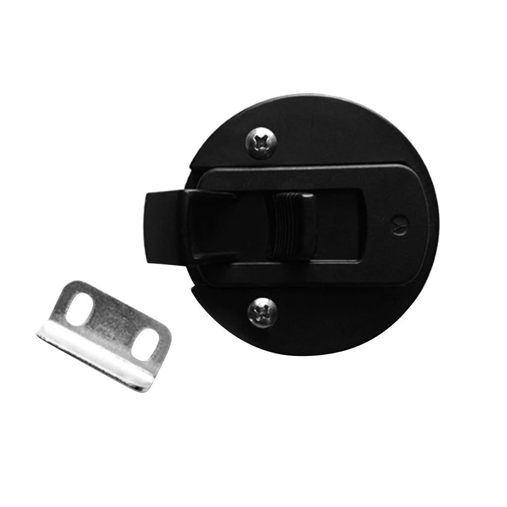 Black 2 Flush Pull Slam Latch for Marine Boat Hatch 1/4" Door Lock 1 Pcs"