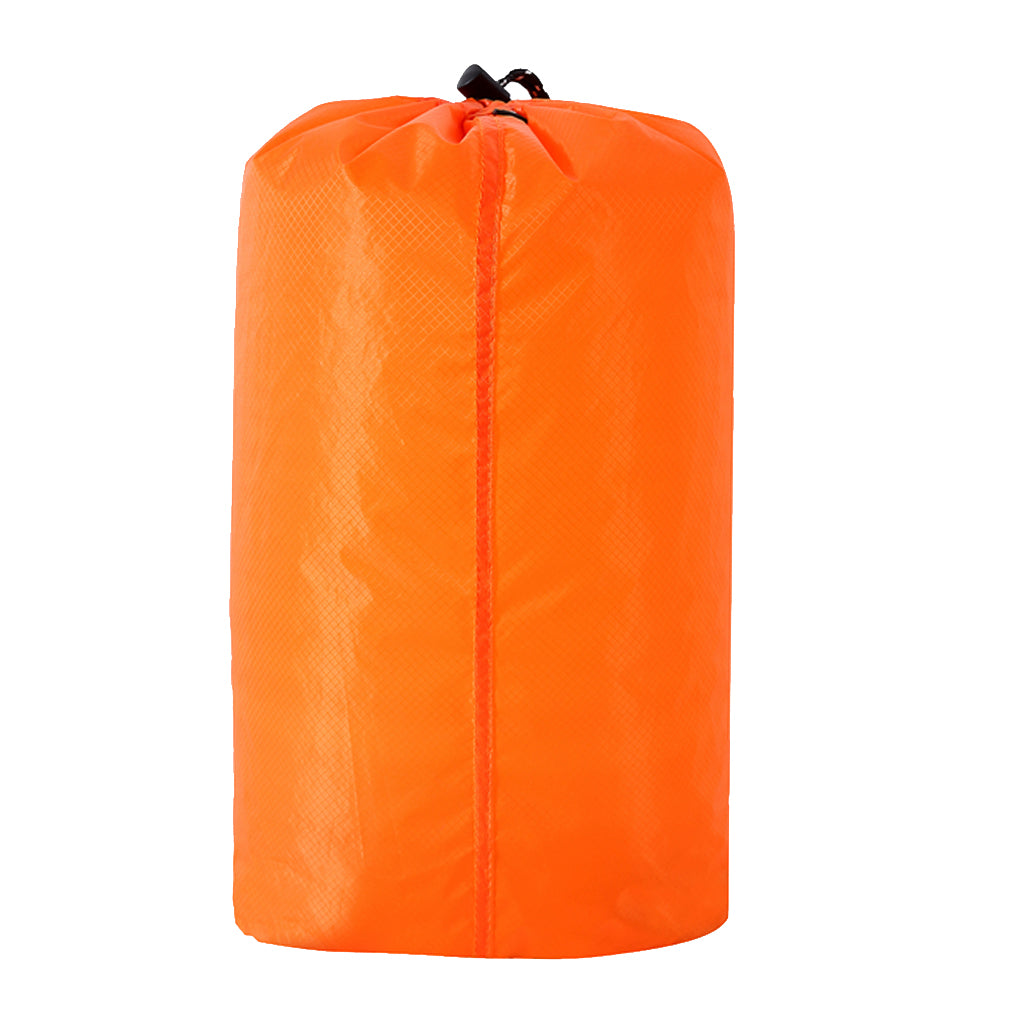 Waterproof Shoe Travel Pouch Drawstring Storage Bag Organizer XL Orange