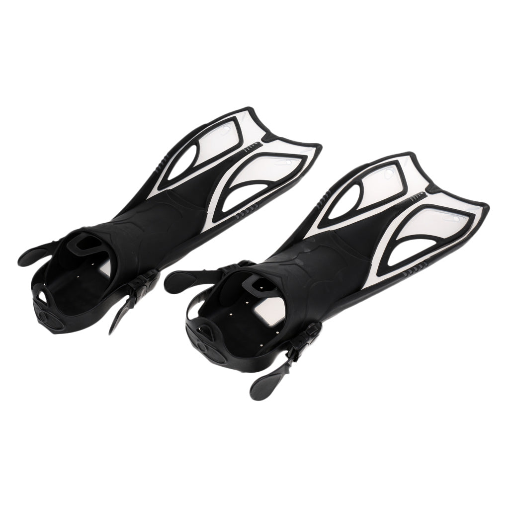 Adult Diving Snorkel Adjustable for Swimming Snorkeling Gear Black L