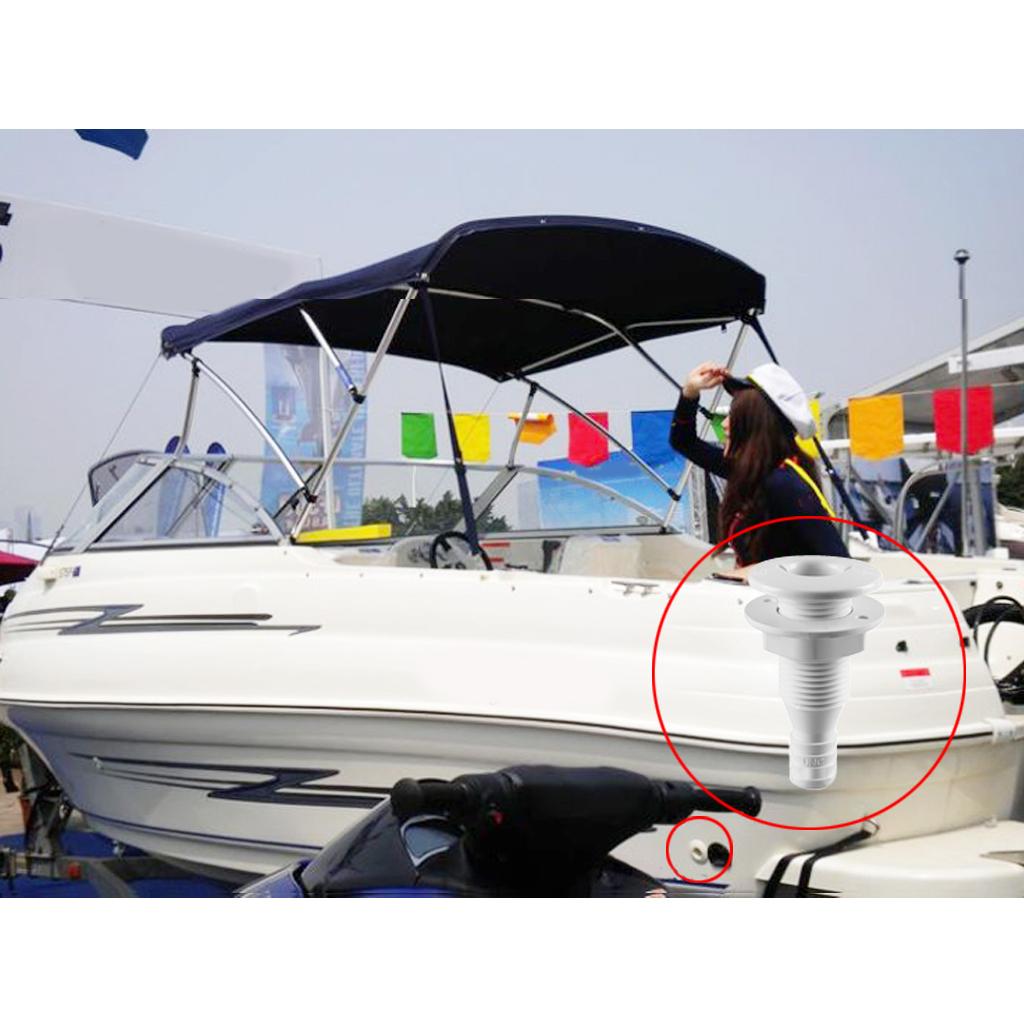 2 Pieces 1 Nylon Thru-Hull Bilge Pump and Aerator Hose Fitting for Boats"
