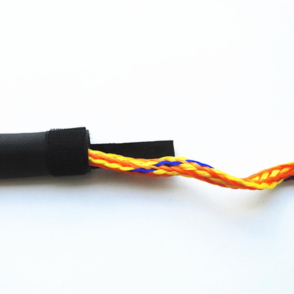 Rock Climbing Rope Protector Sleeve Sheathing Protective Cover 50x12cm Black