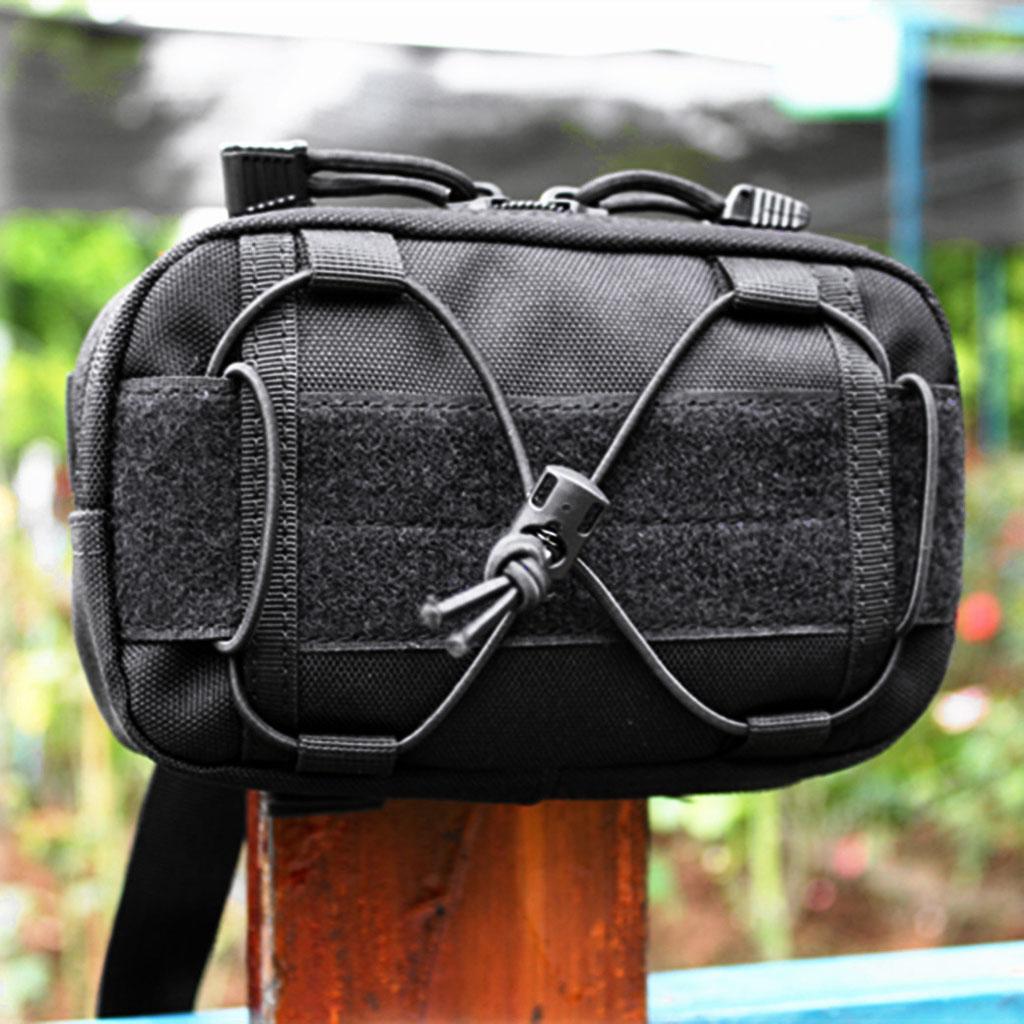 MOLLE Compact Small Multi-purpose Utility Gadget Gear Pouch Bag Black