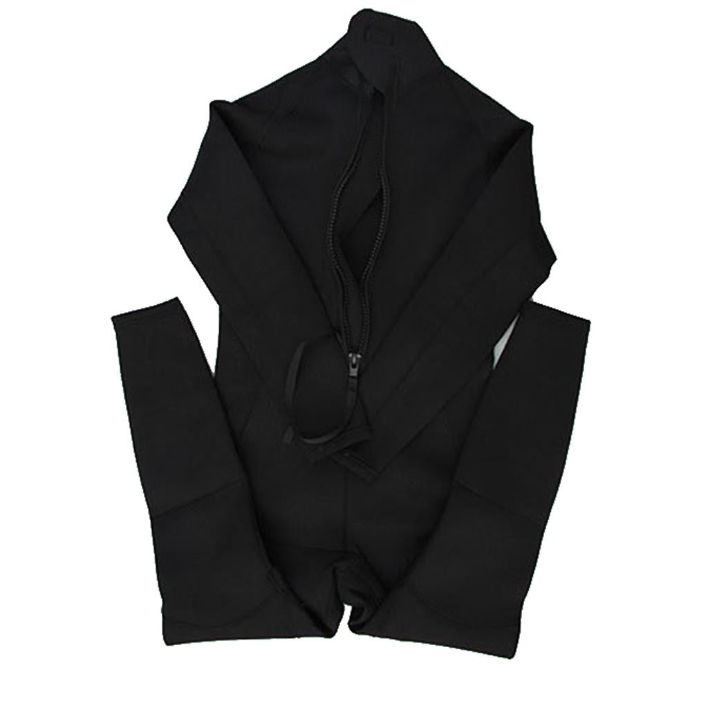 Womens 3mm Black Neoprene Wetsuit Full Suit Jumpsuit for Diving Surfing XXL