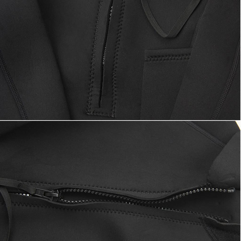 Womens 3mm Black Neoprene Wetsuit Full Suit Jumpsuit for Diving Surfing XXL