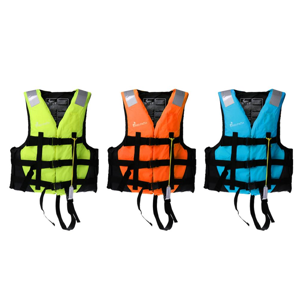 Life Jacket Kayak Canoe Boat Swimming Fishing Vest Buoyancy Aid L Orange