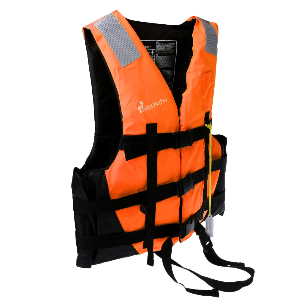 Life Jacket Kayak Canoe Boat Swimming Fishing Vest Buoyancy Aid L Orange