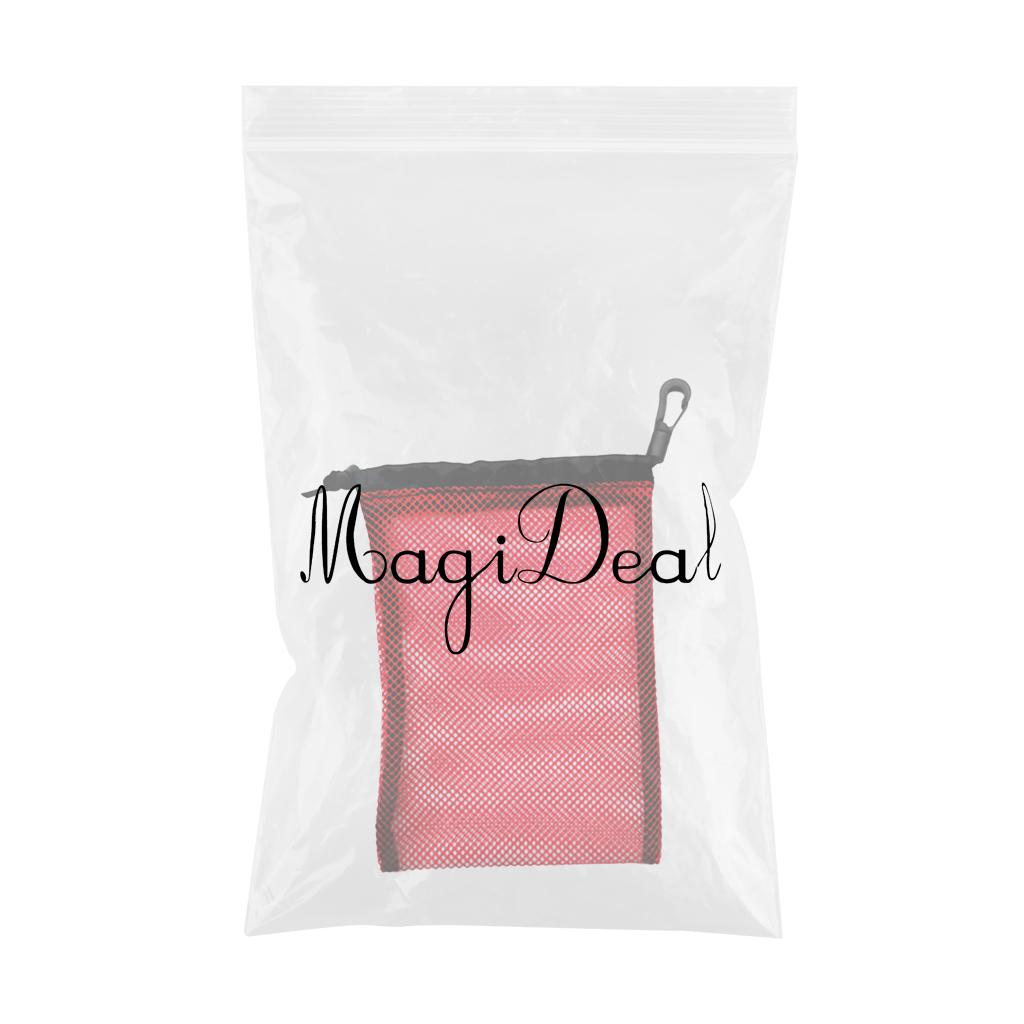 Dive Swimming Drawstring Mesh Bag Storage for Diving Scuba Snorkel Gear Red