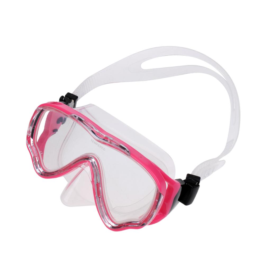 Kids Children's Scuba Diving Training Mask & Snorkel Set Clear and Pink