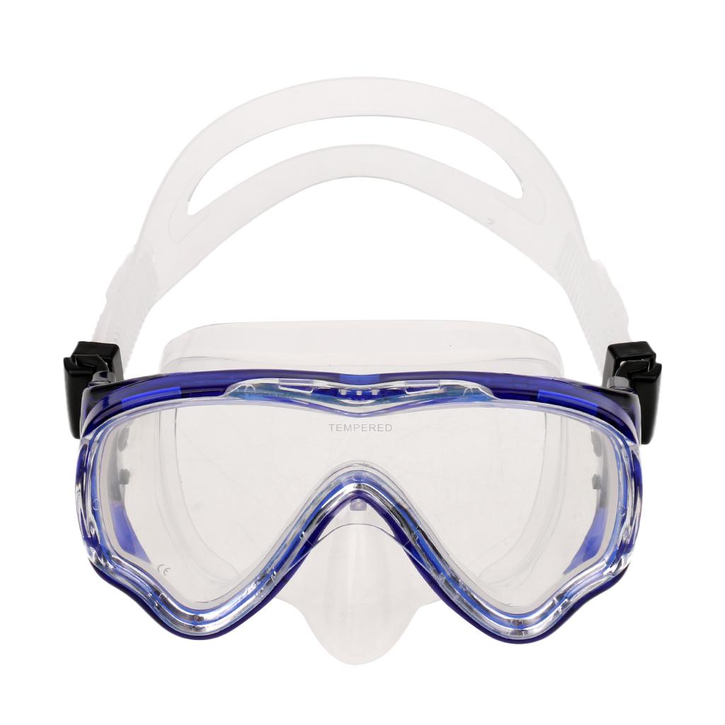 Kids Children's Scuba Diving Training Mask & Snorkel Set Clear and Blue