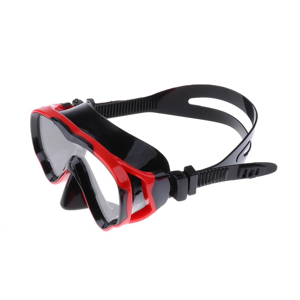 Kids Children's Scuba Diving Training Mask & Snorkel Set Black and Red