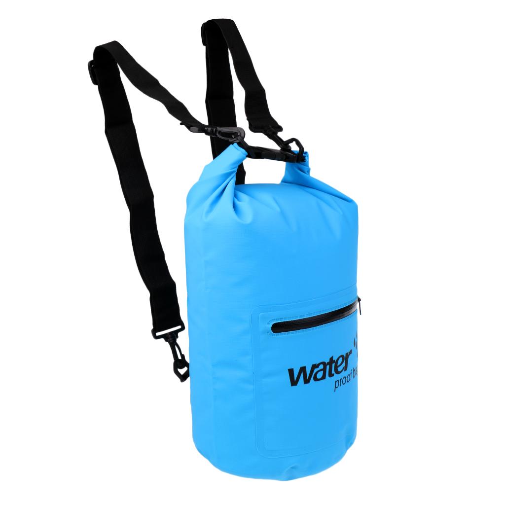 Waterproof Dry Bag Swim Rafting Kayaking Sailing Canoe Backpack 10L Blue