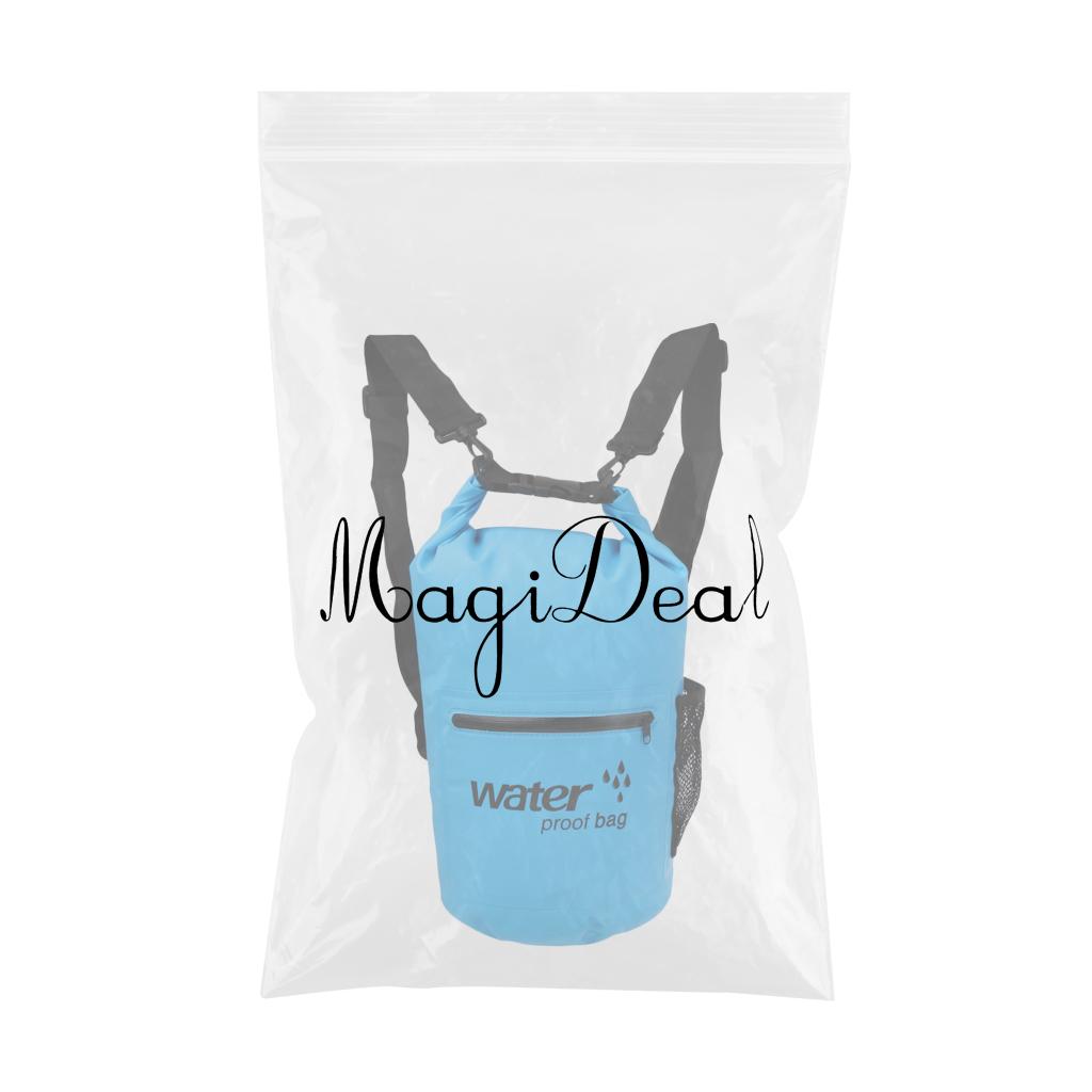 Waterproof Dry Bag Swim Rafting Kayaking Sailing Canoe Backpack 10L Blue