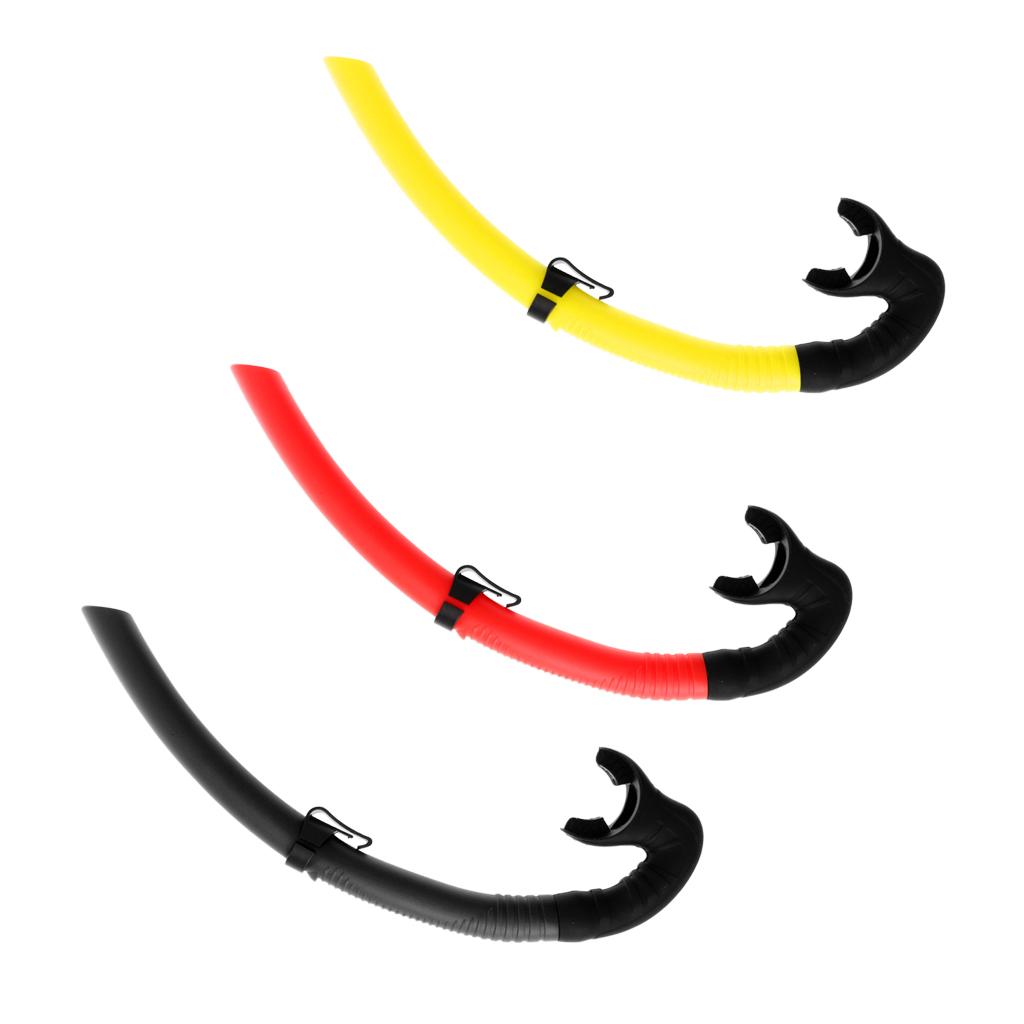 Silicone Wet Breathing Tube Snorkel Scuba Diving Snorkeling Gear Black